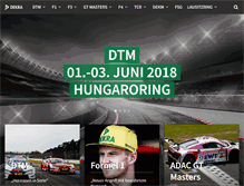 Tablet Screenshot of dekra-motorsport.com